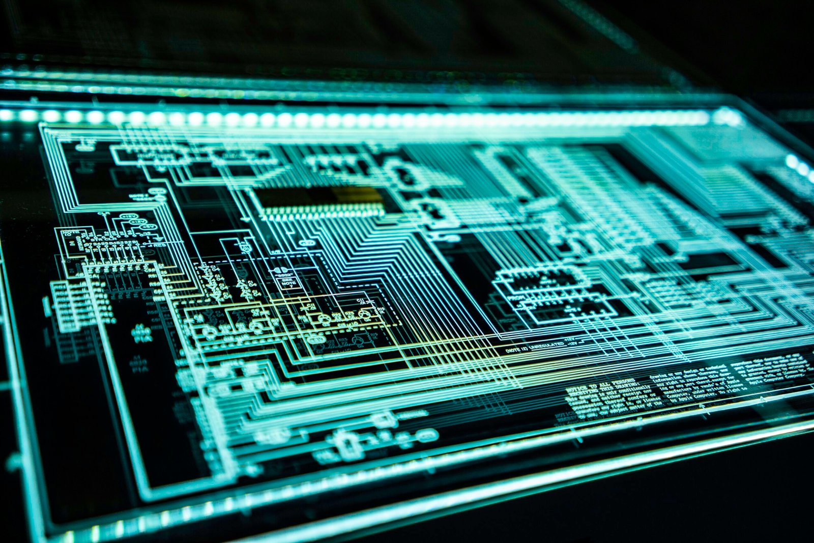 Professional technology workspace representing artificial intelligence policy and innovation