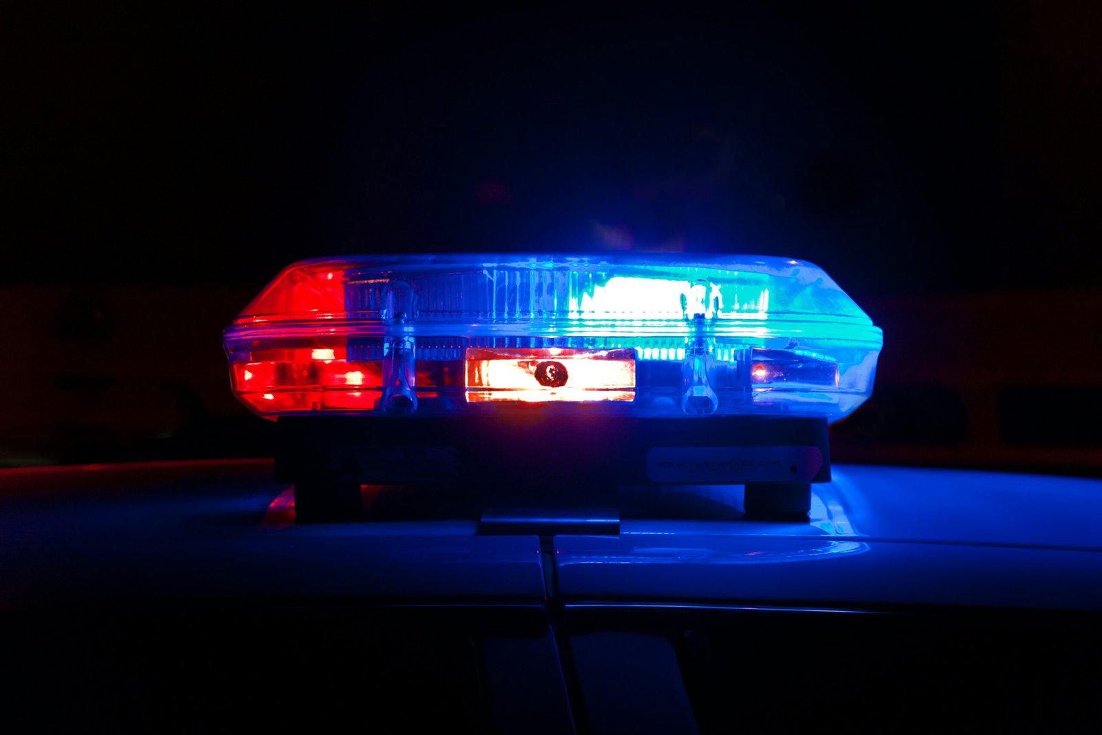 Police emergency lights representing federal law enforcement and judicial security