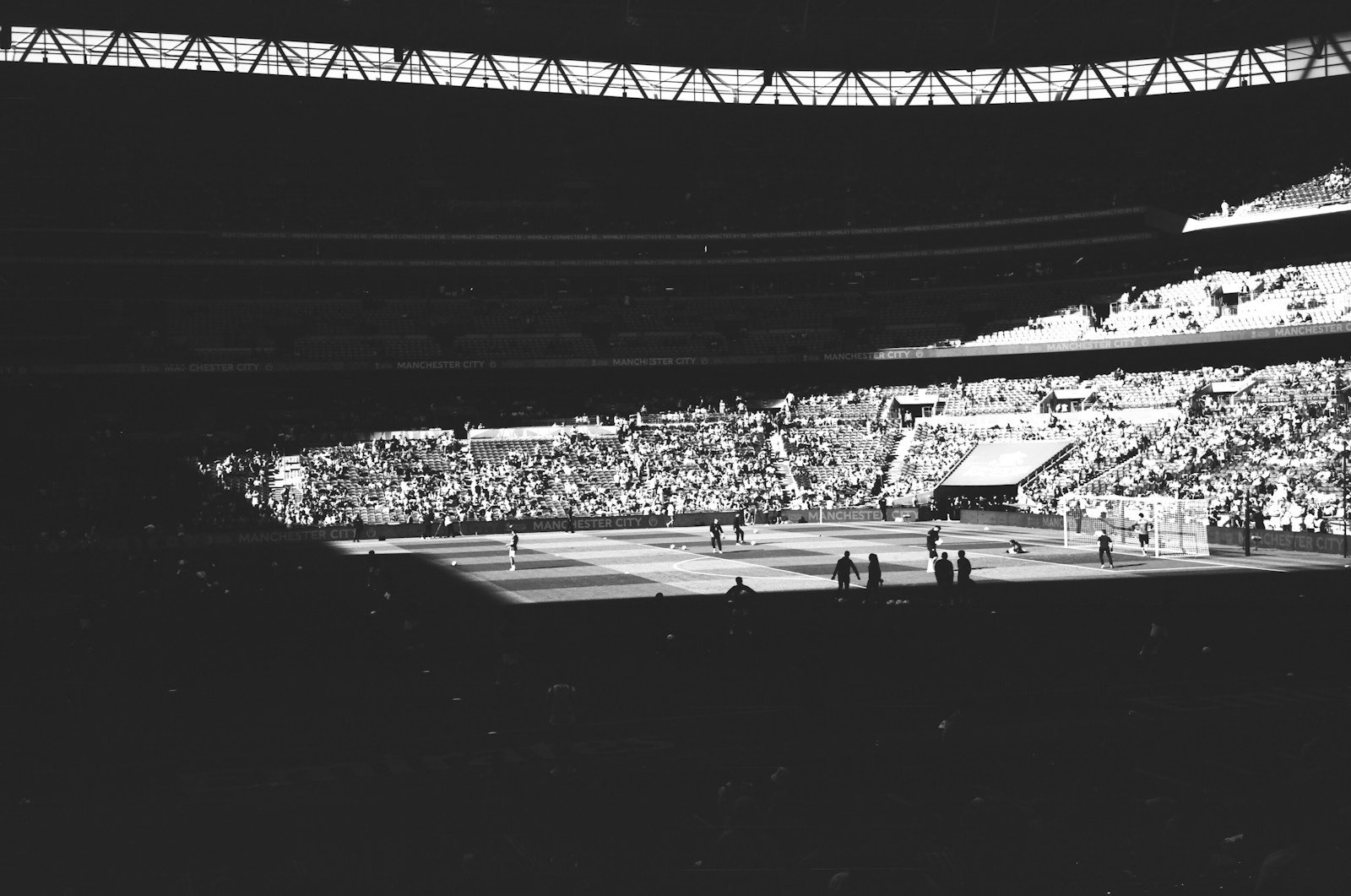 Baseball stadium filled with spectators