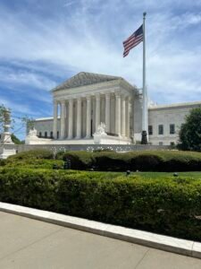 United States Supreme Court building representing constitutional debate