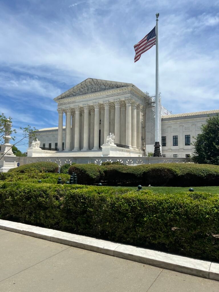United States Supreme Court building representing constitutional debate