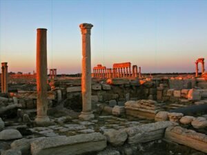 Ancient Syrian ruins illustrating the historical context of the Deir al-Zor nuclear investigation