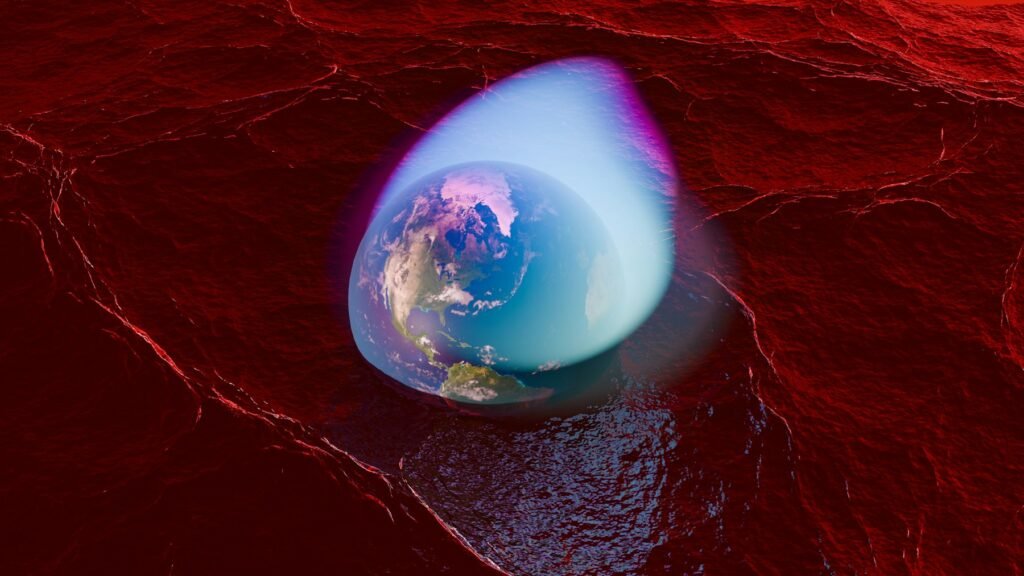 Earth from space illustrating the global scope of financial markets and economic shocks