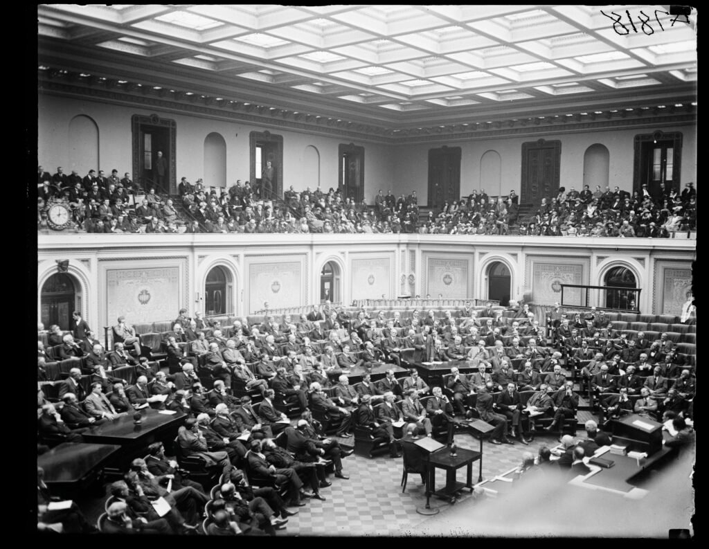 Historic U.S. Congress scene at the Capitol in Washington, D.C.